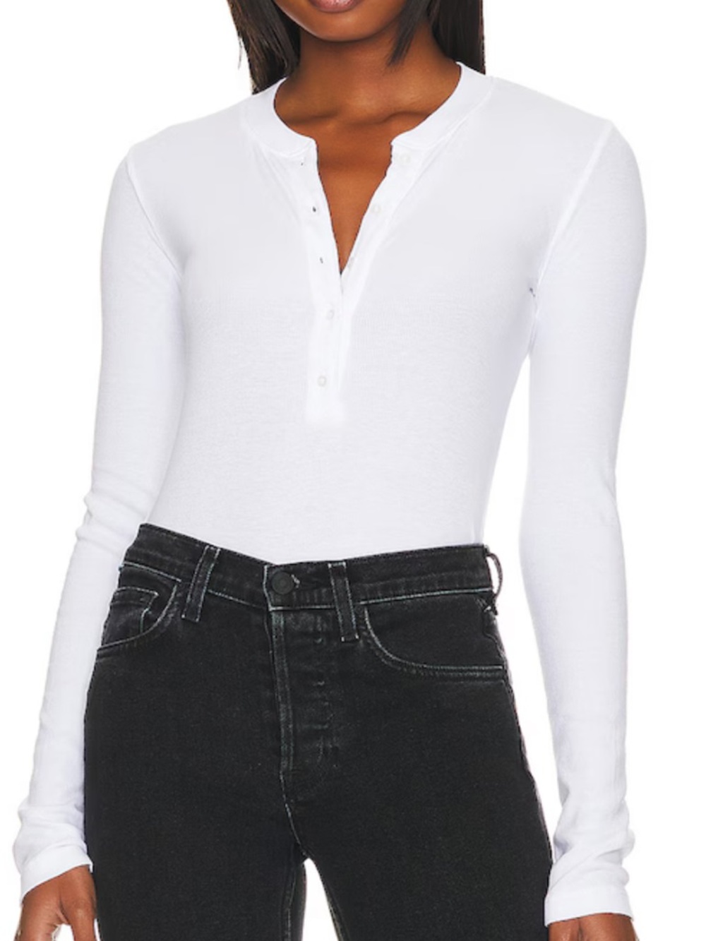 Cotton Citizen Verona Henley Shirt in White